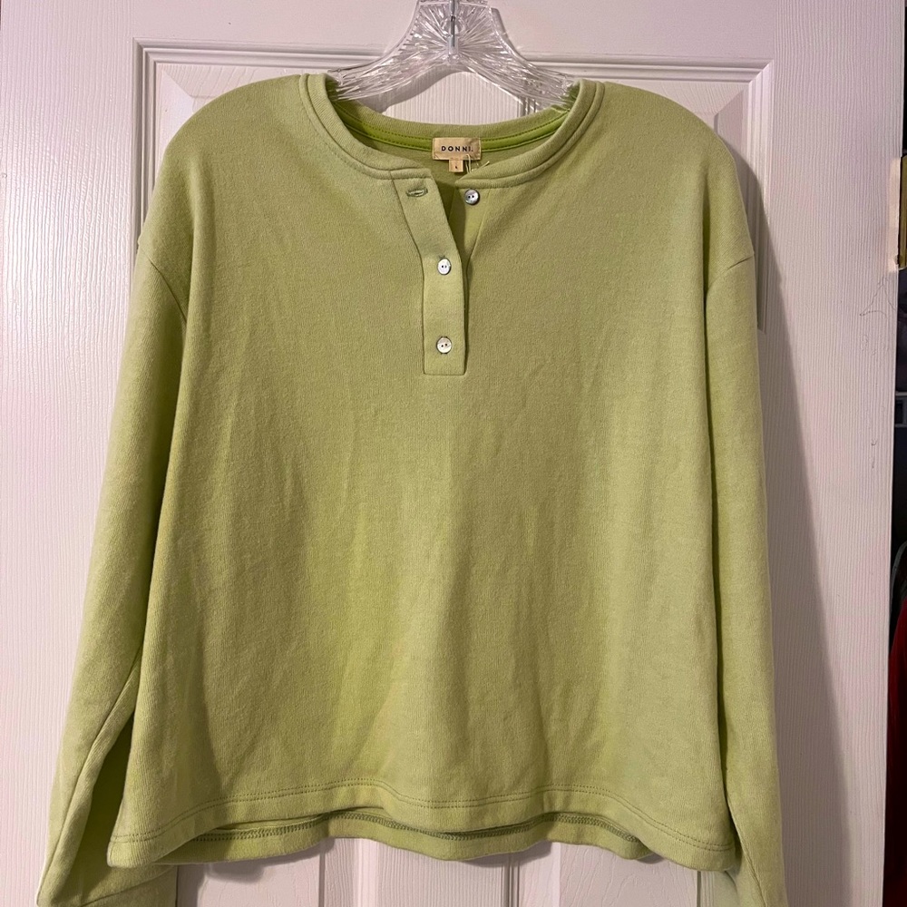 DONNI. Henley Sweater